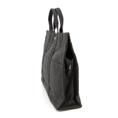 Shop Hermes Hermès Herline Grey Polyamide Tote Bag ()