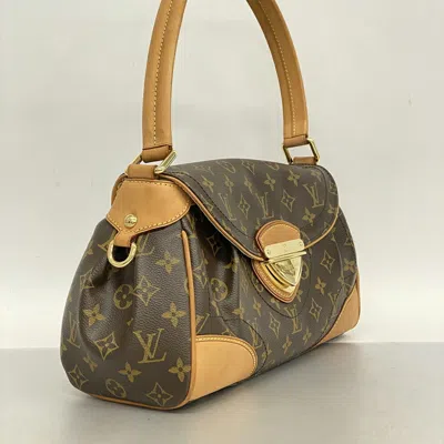 Pre-owned Louis Vuitton Beverly Brown Canvas Shoulder Bag ()