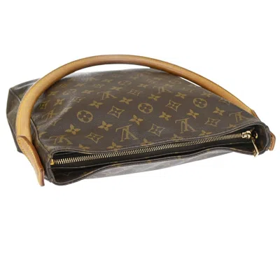 Pre-owned Louis Vuitton Looping Gm Brown Canvas Shoulder Bag ()