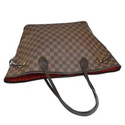 Pre-owned Louis Vuitton Neverfull Mm Brown Canvas Shoulder Bag ()