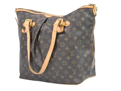 Pre-owned Louis Vuitton Palermo Brown Canvas Tote Bag ()