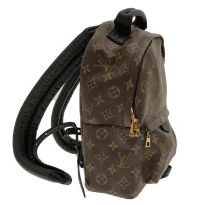 Pre-owned Louis Vuitton Palm Springs Brown Canvas Backpack Bag ()