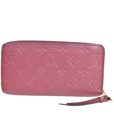 Pre-owned Louis Vuitton Portefeuille Zippy Purple Leather Wallet  ()