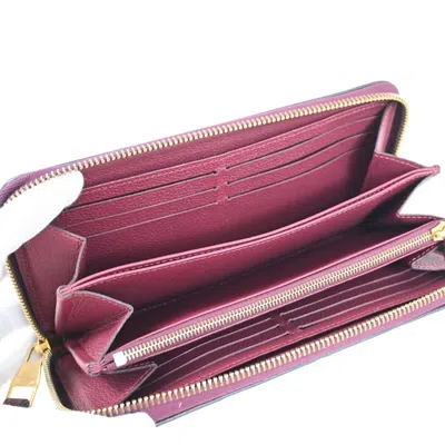 Pre-owned Louis Vuitton Portefeuille Zippy Purple Leather Wallet  ()