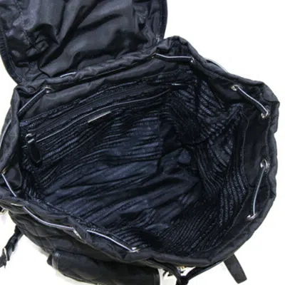 Shop Prada Black Synthetic Backpack Bag ()