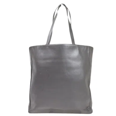 Shop Saint Laurent Muse Grey Leather Shoulder Bag ()