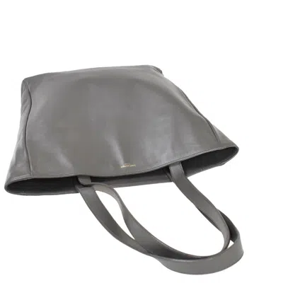 Shop Saint Laurent Muse Grey Leather Shoulder Bag ()
