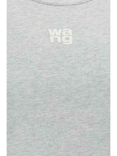 Shop Alexander Wang T T By -shirts & Vests In Light Heather Grey