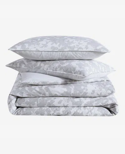 Kenneth Cole Merrion Grey Comforter + Sham Set In Open Lt-pastel Grey