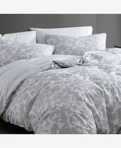 Shop Kenneth Cole Merrion Grey Duvet Cover Set In Open Lt-pastel Grey