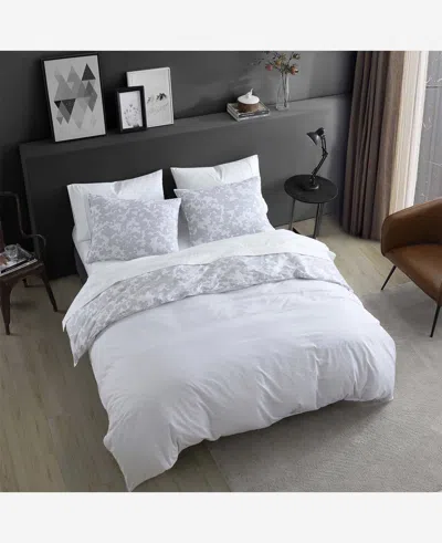 Kenneth Cole Merrion Grey Duvet Cover Set In Open Lt-pastel Grey