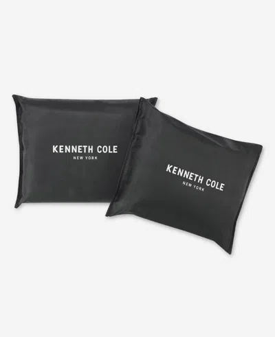 Shop Kenneth Cole Organic Cotton Grey Duvet Cover Set In Open Dark Grey