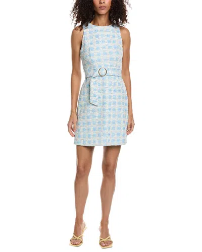 Shop Taylor Boucle Mini Dress In Blue
