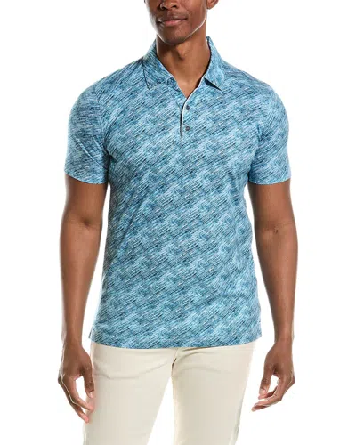 Shop Raffi Polo Shirt In Blue