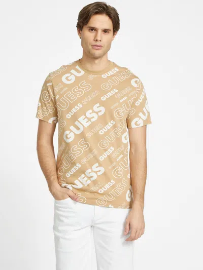 Shop Guess Factory Eco Eddy Logo Tee In Yellow