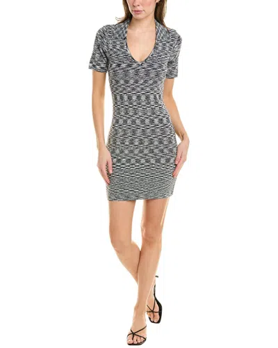 Shop Solid & Striped The Oliver Polo Mini Dress In Grey