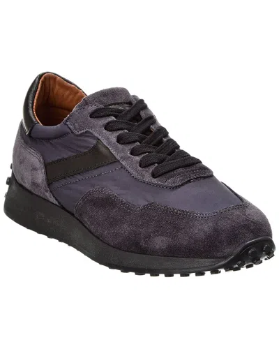 Shop Aquatalia Maurizio Weatherproof Nylon & Suede Sneaker In Purple