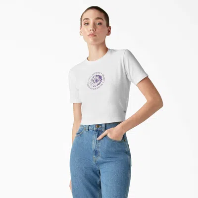 Shop Dickies Women's Garden Plain Cropped T-shirt In White