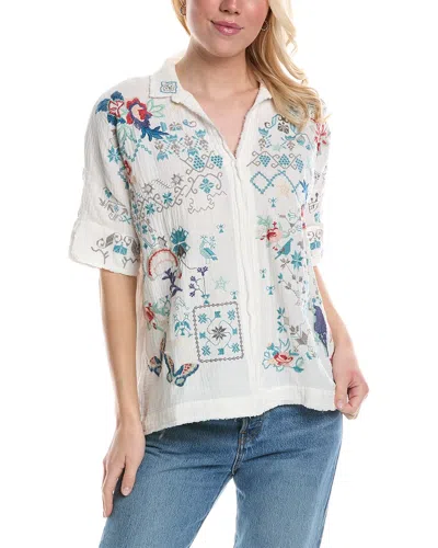 Shop Johnny Was Wodeleah Blouse In White