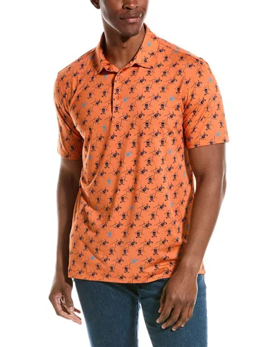 Shop Robert Graham Stinger Classic Fit Polo Shirt In Orange