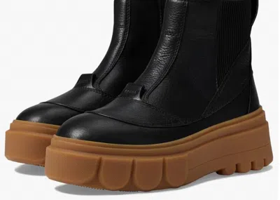 Shop Sorel Caribou X Chelsea Boot In Black/ Gum In Multi