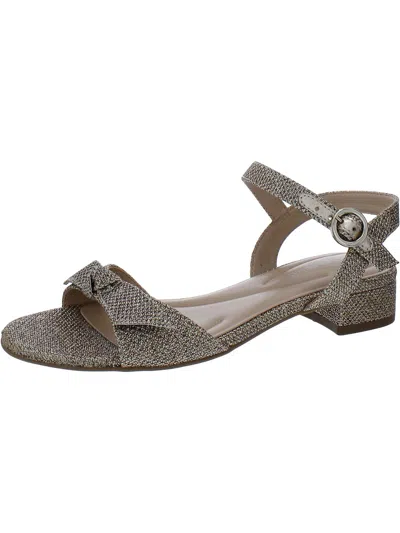 Shop Easy Spirit Womens Glitter Bow Slingback Sandals In Grey