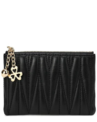 Shop Tiffany & Fred Paris Quilted Leather Wallet In Black