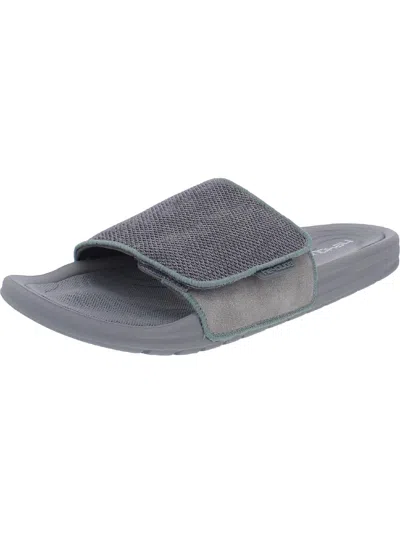 Shop Hey Dude Phoenix Mens Slip On Summer Slide Sandals In Grey