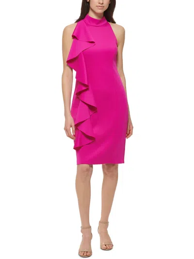 Shop Jessica Howard Womens Party Midi Sheath Dress In Pink