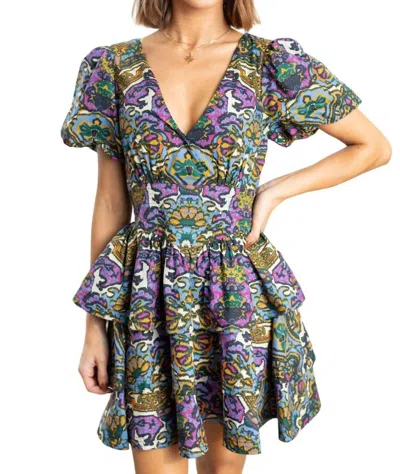 Shop Cleobella Marisse Mini Dress In Mosaic Ikat In Multi