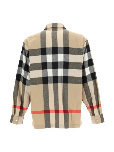 Shop Burberry Shirts In Archive Beige Ip Chk