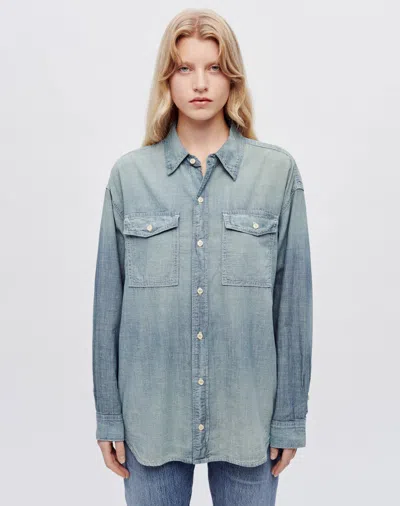 Shop Re/done Chambray Oversized Shirt