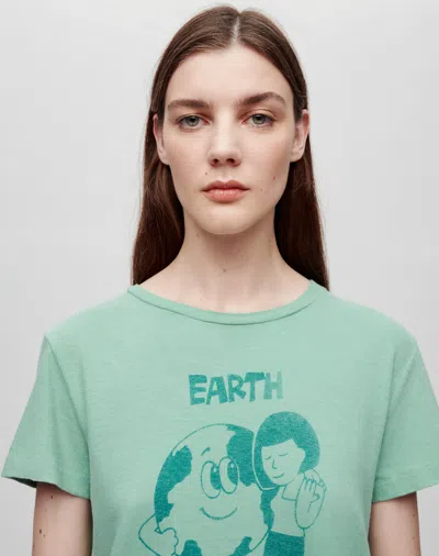 Shop Re/done Classic "earth" Tee In S