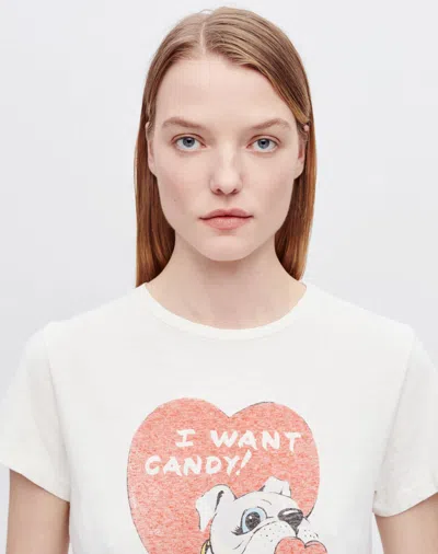 Shop Re/done Classic "i Want Candy" Tee In S