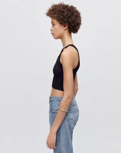 Shop Re/done Hanes Cropped Ribbed Tank In M