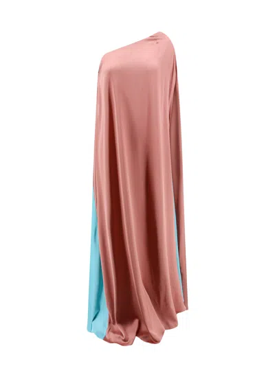 Shop Actualee Bicolor Satin Long Dress