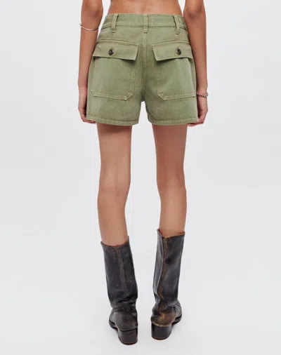 Shop Re/done Military Mini Short In 25