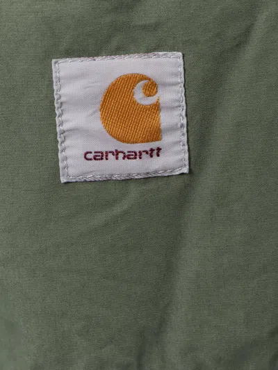 Shop Carhartt Cotton Trouser With Logo Patch