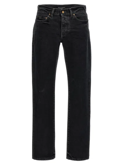 Shop Saint Laurent Denim Jeans Black