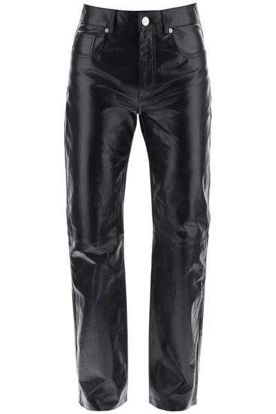 Shop Ami Alexandre Mattiussi Leather Pant