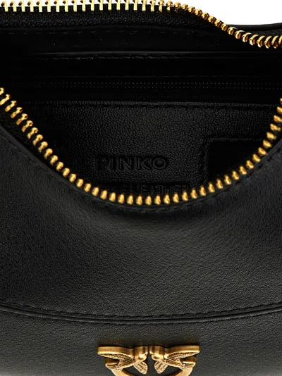Shop Pinko Mini Brioche Bag Hobo Hand Bags Black