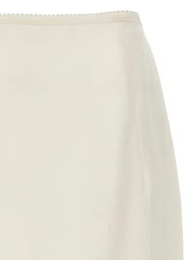 Shop N°21 Silk Longuette Skirt Skirts White