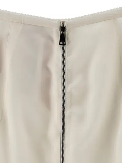 Shop N°21 Silk Longuette Skirt Skirts White