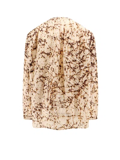 Shop Mes Demoiselles Silk Top With All-over Print