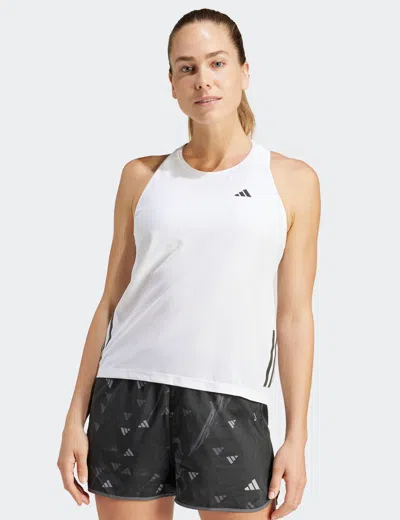 Shop Adidas Originals Adidas Own The Run Tank Top In White