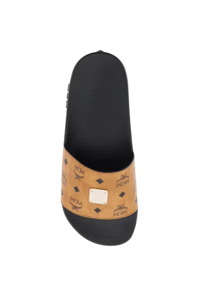 Shop Mcm Visetos Slides