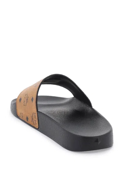 Shop Mcm Visetos Slides