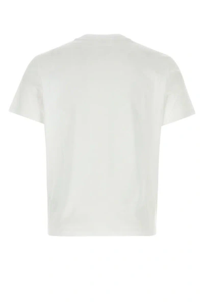 Shop Ami Alexandre Mattiussi Ami Man White Cotton T-shirt In Brown