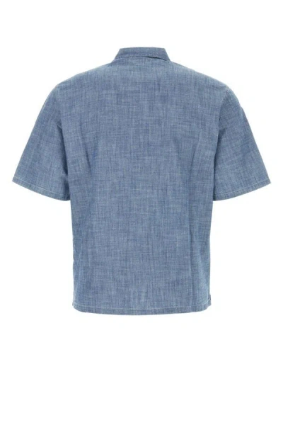 Shop C.p. Company Man Denim Shirt In Blue