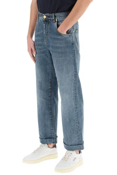 Shop Etro Easy Fit Jeans Men In Blue